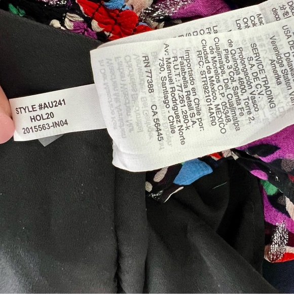 J.Crew Smocked Popover Top Lurex Dot Floral Blouse Top Ruffle Metallic S - Picture 7 of 11